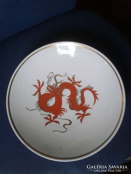 ART DECO MING-MINTÁS GOLDRELIEF KÉZZEL FESTETT NÉMET SCHAUBACH KUNST DISZTÁL