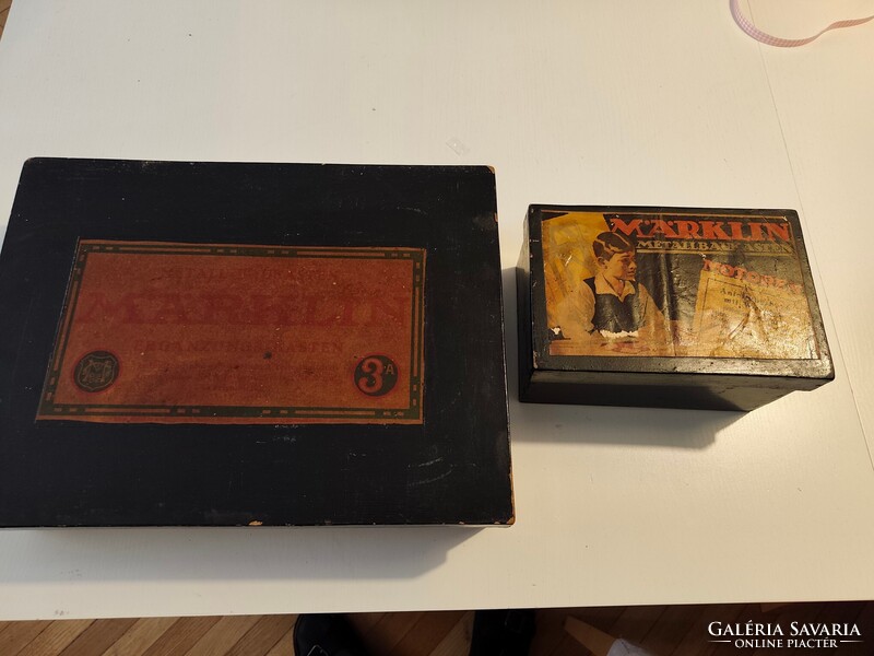 Märklin Metall Baukasten 3A retro fémépítő készlet felhúzható motorral