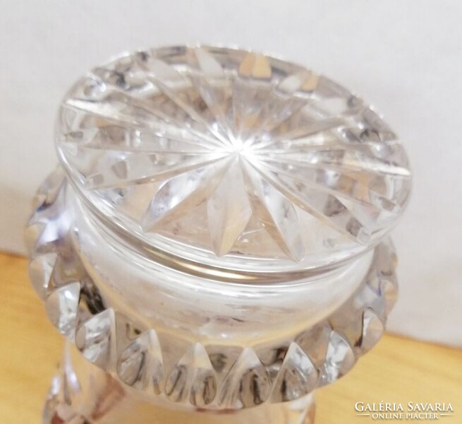 Retro súlyos kristály pohár, Hofbauer Crystal Co. Bajorország 1950-es évek