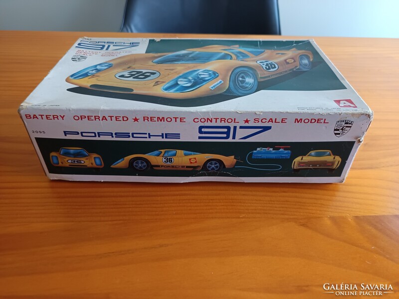 Ritka Vintage Bandai Porsche 917 távirányítós autó – Eredeti dobozában, Működőképes
