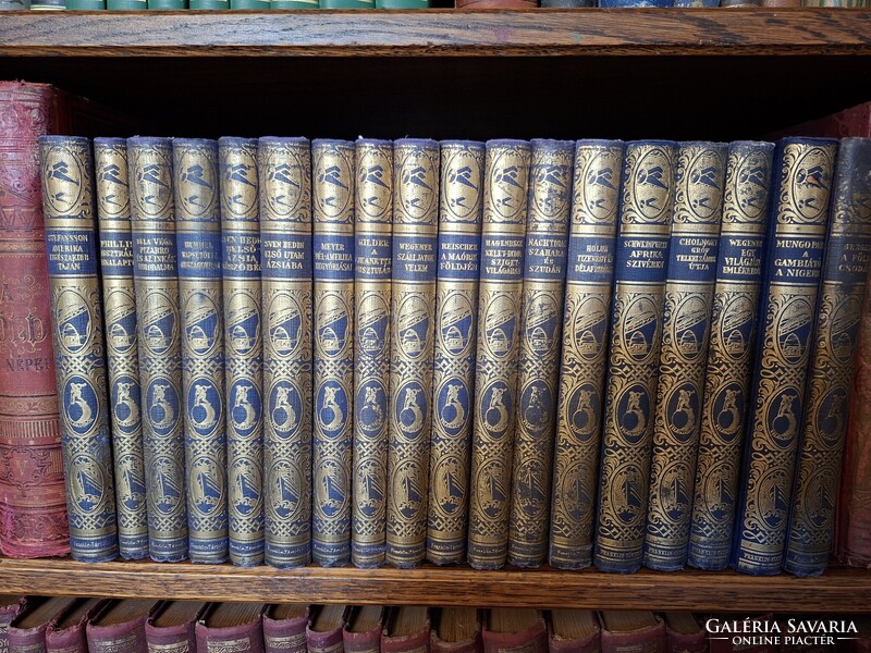 Extra szép! FRANKLIN  1927- VILÁGJÁRÓK-UTAZÁSOK ÉS KALANDOK  18  kötete csak egyben!