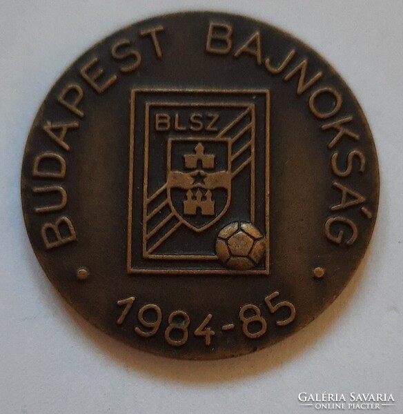 BLSZ BUDAPESTI FOCI BAJNOKSÁG 1984-85 EMLÉKÉREM