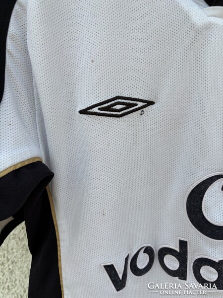 Manchester United Vintage Umbro 2002 Kifordíthatós Jubileumi Futball Mez S