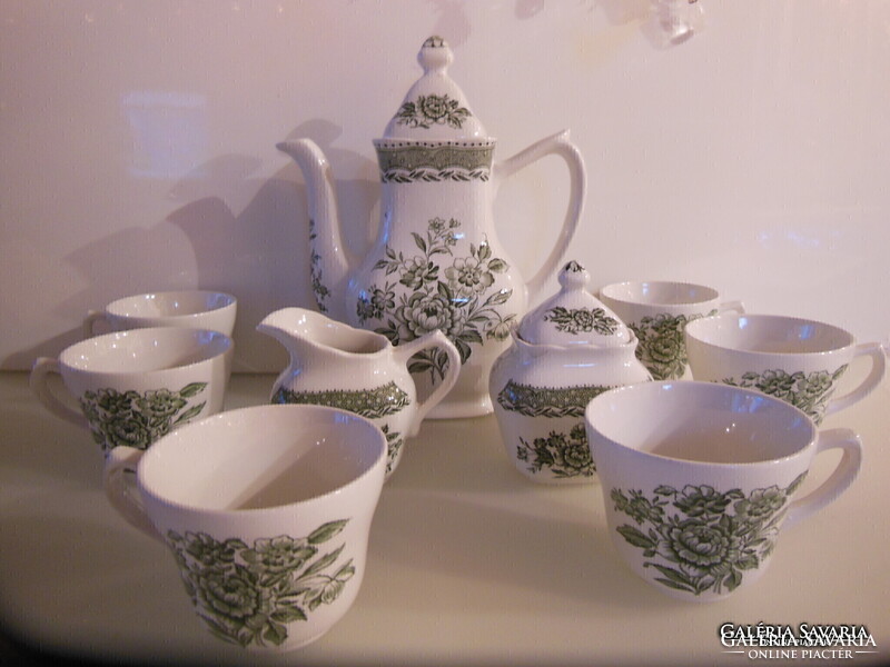 GRINDLEY - 9 db - 1970 - es - KÁVÉSKÉSZLET - PORCELÁN - 1,25 liter - ANGOL - EBAY ÁR 1 KANNA 50 euro