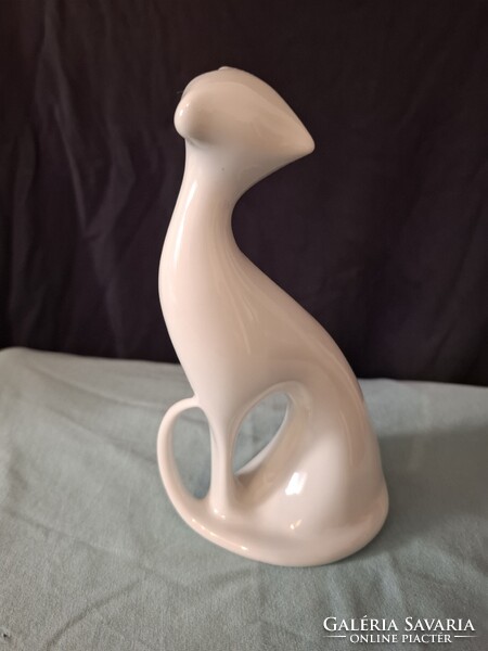 Gyönyörű  Jaroslav Jezek Royal Dux macska  szép hibátlan porcelán 18 cm