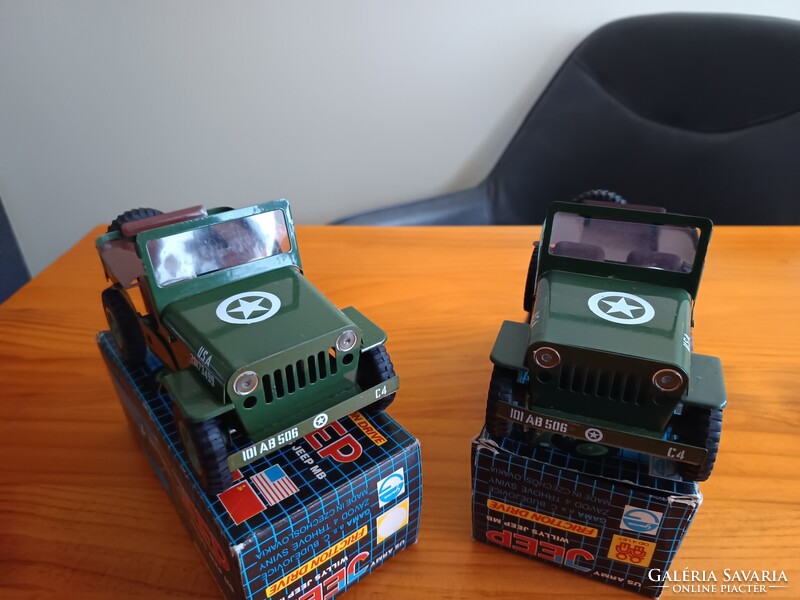 2db RETRÓ ITES Willys Jeep MB – Játszatlan, GYŰJTŐI ÁLLAPOTBAN, eredeti dobozában!