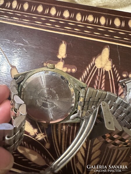 Retro karóra tét: Vintage Poljot TV-tokos (Hibás) + Q&Q Quartz (Rolex stílusú) egyben