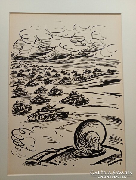 Frans Masereel (1889–1972)  fametszete.A Haláltánc 5