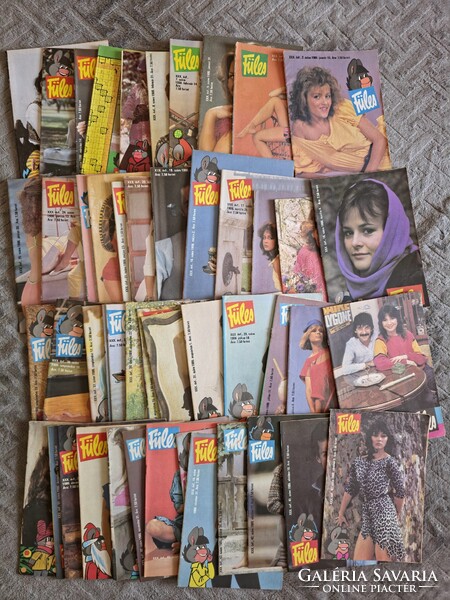 Retro Fülés magazine 1986 nearly complete year (45 pieces collection)