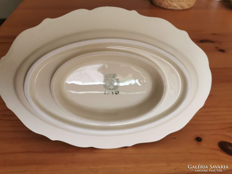 Antique OEPIAG Czech porcelain sauce dish / gravy boat (1920s-30s)