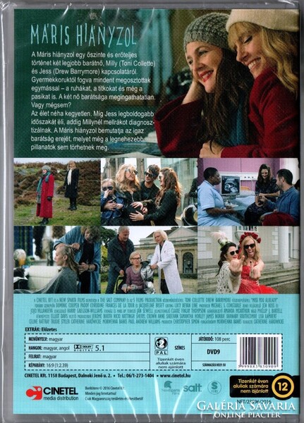 Máris hiányzol (2015) DVD ÚJ! fsz: Toni Collette, Drew Barrymore