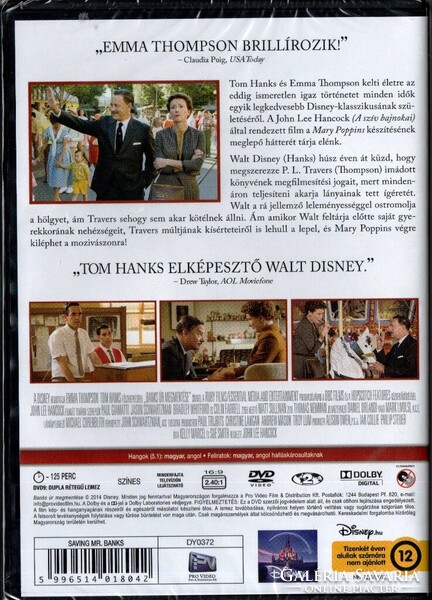 Banks úr megmentése (2013) DVD ÚJ! fsz: Tom Hanks, Emma Thompson