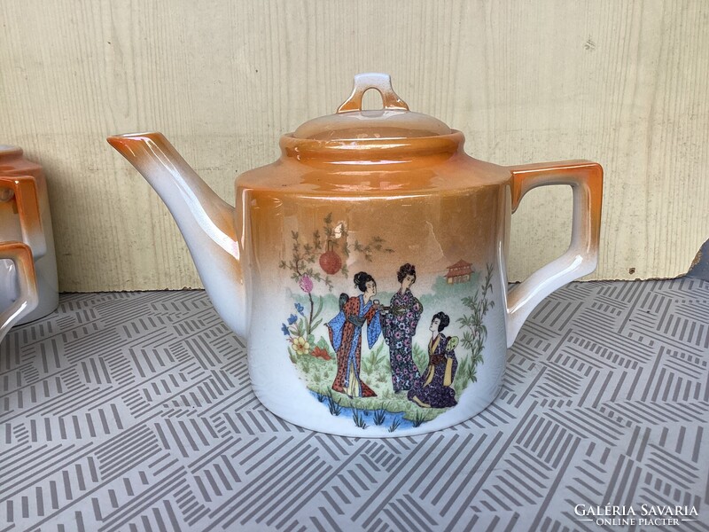 ZSOLNAY GÉSA MINTÁS PORCELÁN TEAKIÖNTŐ