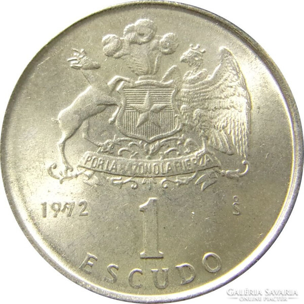 Chile 1 Escudo 1972 - José Miguel Carrera - verdefényes