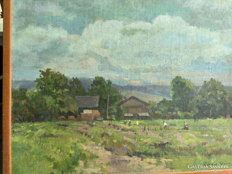 Zórád Géza - Hajnal a határban..(55x68cm+k)