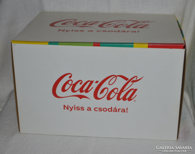 COCA - COLA fedeles szívószálas hidegre színváltóspohár saját dobozával 01