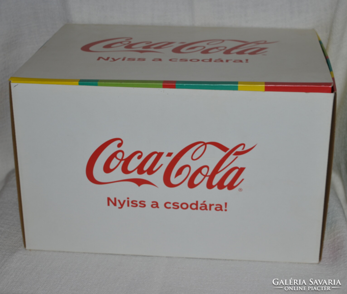 COCA - COLA fedeles szívószálas hidegre színváltóspohár saját dobozával 02