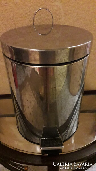 Inox rozsdamentes tárol kuka 2 részes 28x3 cm.