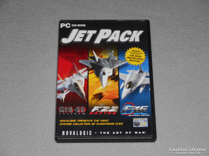 Jet Pack MiG-29 Fulcrum, F-16 Multirole Fighter, F-22 Raptor Számítógépes PC játék