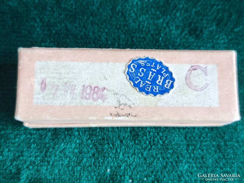 Retró Harmonica Piccolo csehszlovák mini szájharmónika, eredeti dobozban