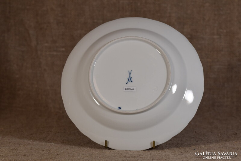 Meissen porcelán tányér Blue Onion Zwiebelmuster kék hagyma kobalt Németország