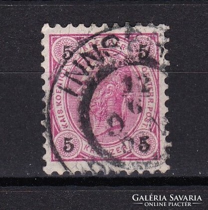 1890 Austria 5 kr Franz Joseph Postmarked Stamp