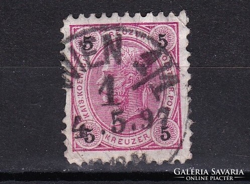 1890 Austria 5 kr Franz Joseph Postmarked Stamp