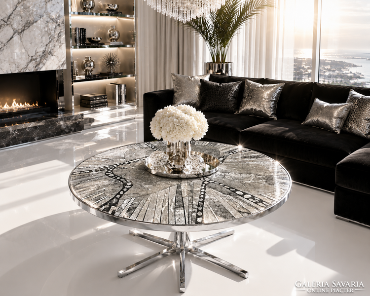 Beautiful Heinz Lilienthal “Knoll” mosaic coffee table