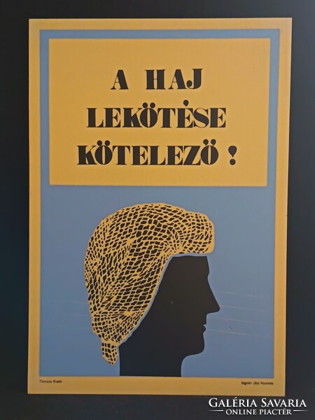 Eredeti, retro balesetmegelőző, biztonságtechnikai műanyag/plasztik tábla. Ságvári Nyomda 70-es évek