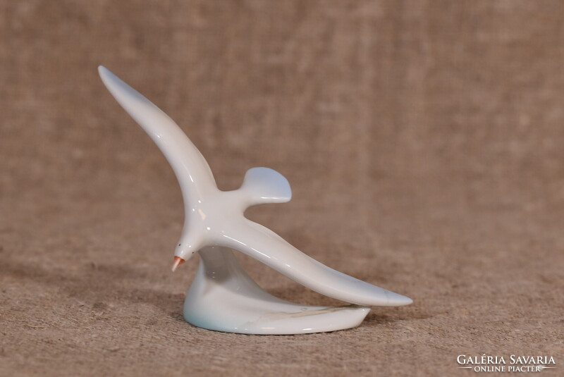 Hollóháza porcelán sirály figura Magyarország 1960-as évek