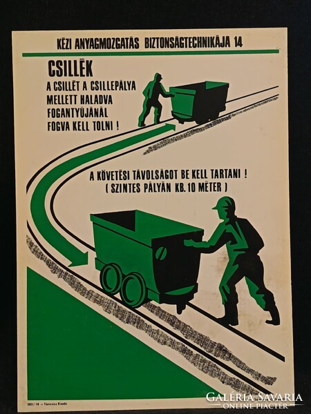 Eredeti retro balesetmegelőző, biztonságtechnikai műanyag/plasztik tábla. Ságvári Nyomda 70-es évek