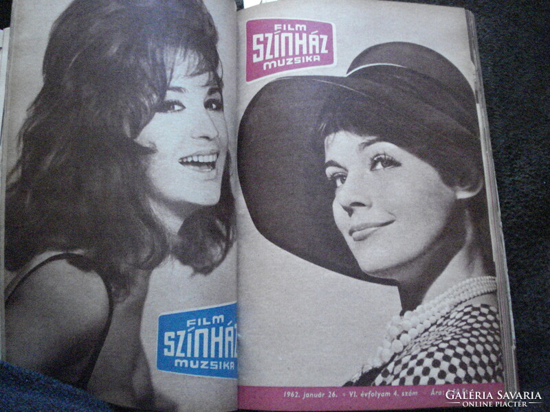 Film Színház Muzsika 1962. 1-26. szám Bara Margit, Krencsey Marianne stb. címlapok