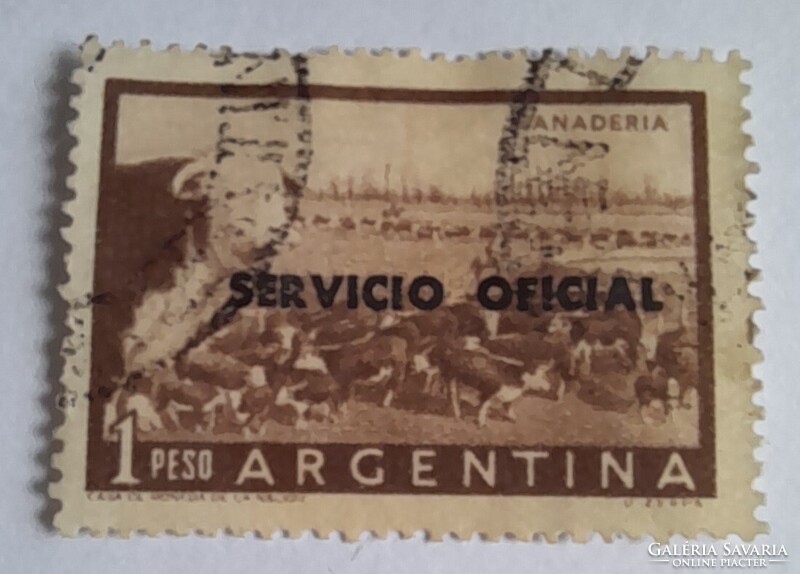 1955-1960 Foreign stamp, 1954 regular issue overprint 