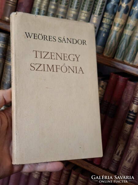 1973-első kiadás WEÖRES SÁNDOR: 11 SZIMFÓNIA -boritós-SZÉP