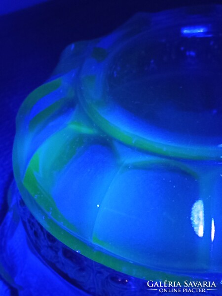 Antique Art Deco BROCKWITZ 'ARIADNE' Uranium Glass Bowl 1929