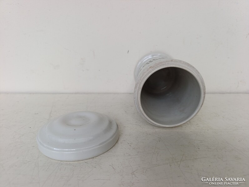 Antik patika tégely dekoráció gyógyszertár porcelán gyógyszer tartó orvosi eszköz 341 7408