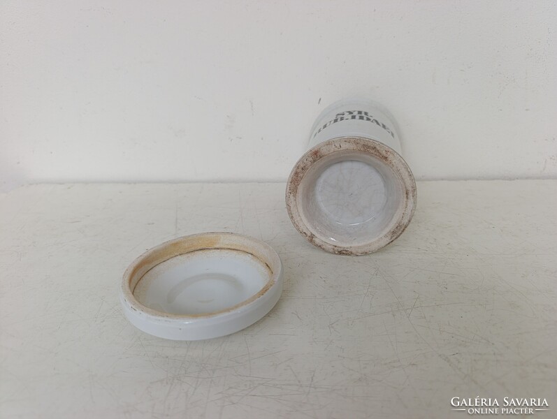 Antik patika tégely dekoráció gyógyszertár porcelán gyógyszer tartó orvosi eszköz 341 7408