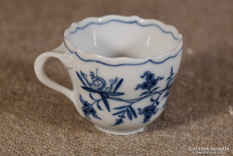 Meissen porcelán kávéscsésze Blue Onion Zwiebelmuster kék hagyma Németország