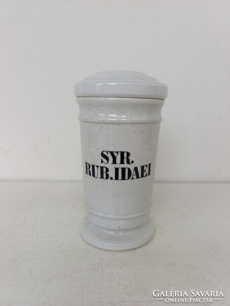 Antik patika tégely dekoráció gyógyszertár porcelán gyógyszer tartó orvosi eszköz 341 7408