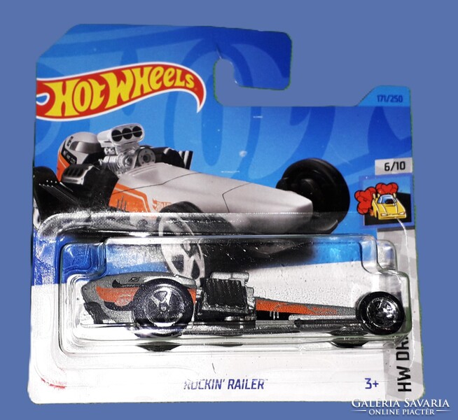 2023. MATTEL - HOT WHEELS - HW DRAG STRIP - ROCKIN' RAILER - 1 :64 fém kisautó a képek szerint