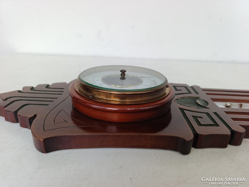 Antik barométer szecesszió jugendstil fali hőmérős barométer nem működő barometer 344 7415