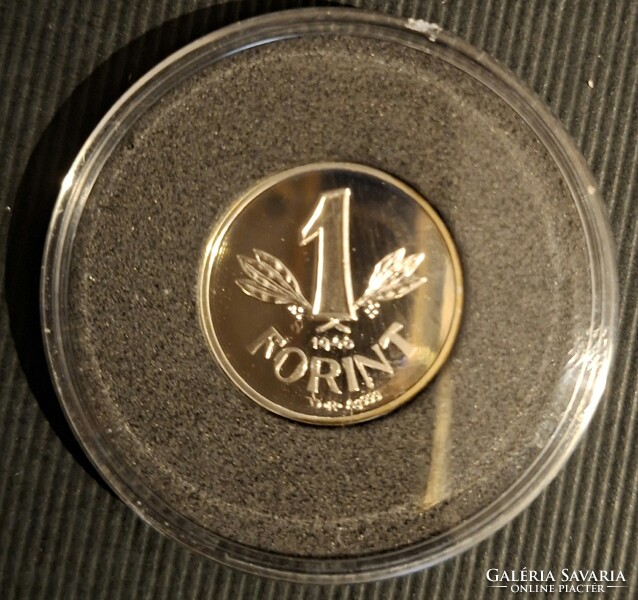 Színezüst,  1 Forint váltópénz utánveret, 1946-os! Képeken jól látható állapotban!