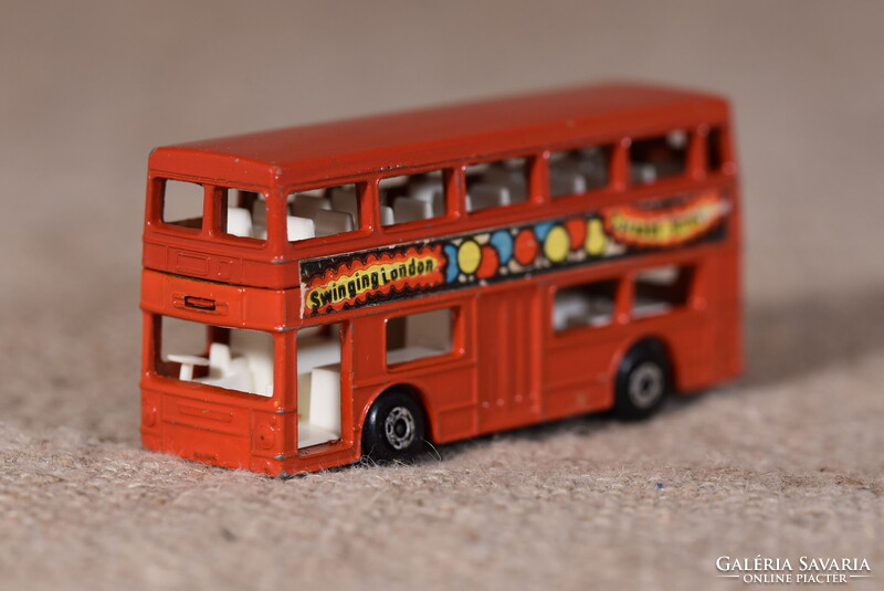 Matchbox Superfast No.17 The Londoner emeletes busz fém Anglia 1972