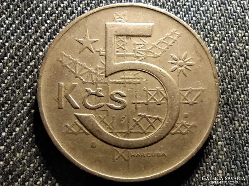 Csehszlovákia 5 Korona 1975