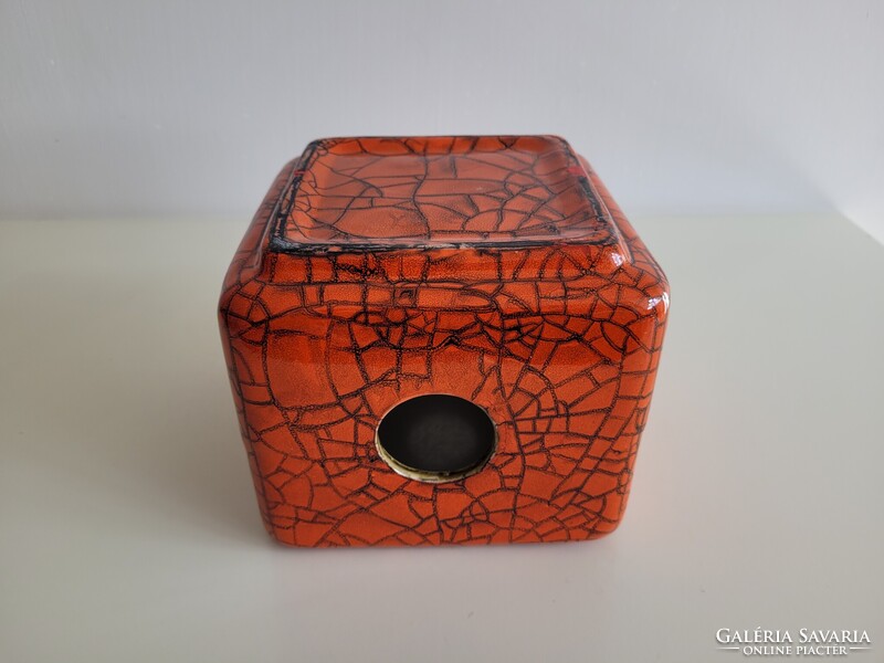 Régi retro kerámia virágtartó kaspó mid century