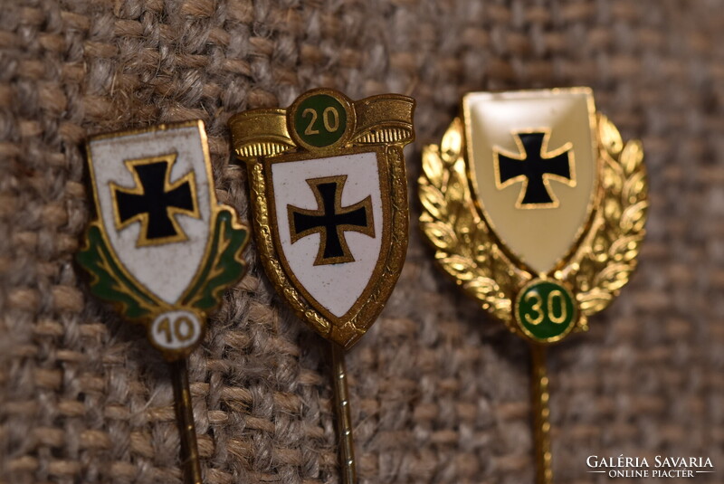 Militária 3 db Schützenverein szolgálati lövészjelvény Németország 1960–1980 NSZK