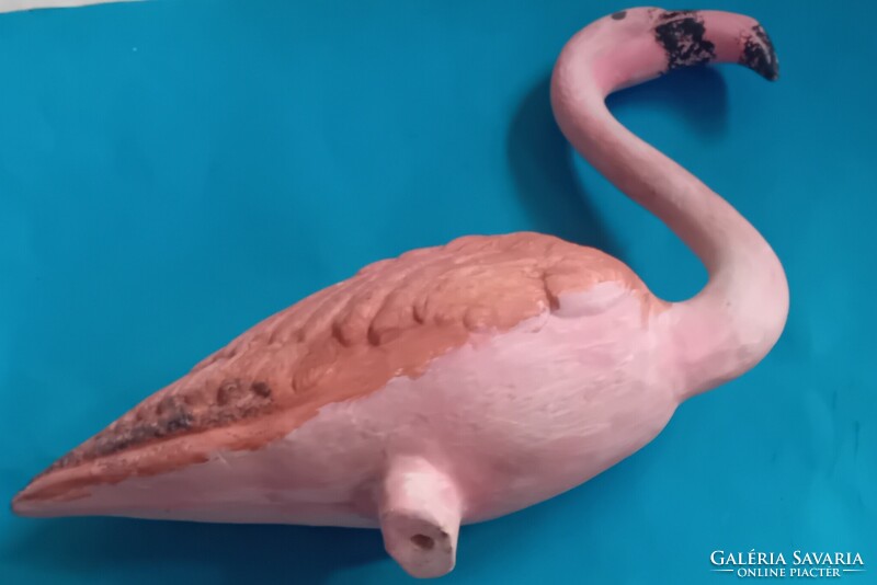 Garden ceramic decoration sculpture, flamingo