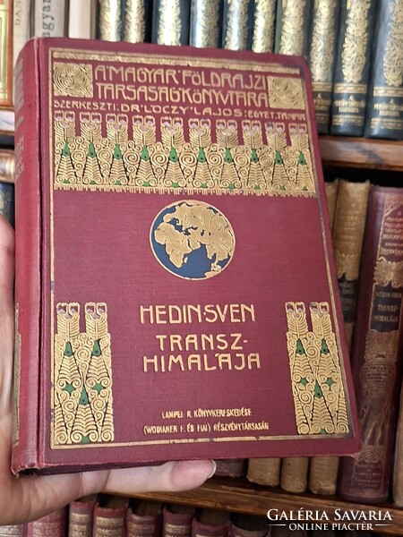 Ritka! gyűjtői 1911 M.F.T.K. kiadás-SVEN HEDIN: TRANSZHIMALÁJA-minden melléklettel!