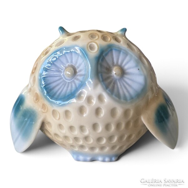 Aquincumi aquazur bagoly / Ősz Szabó Antónia tervezése / Retro porcelán