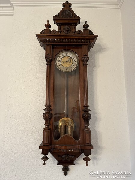 Antik 2 súlyos Gustav Becker falióra eladó